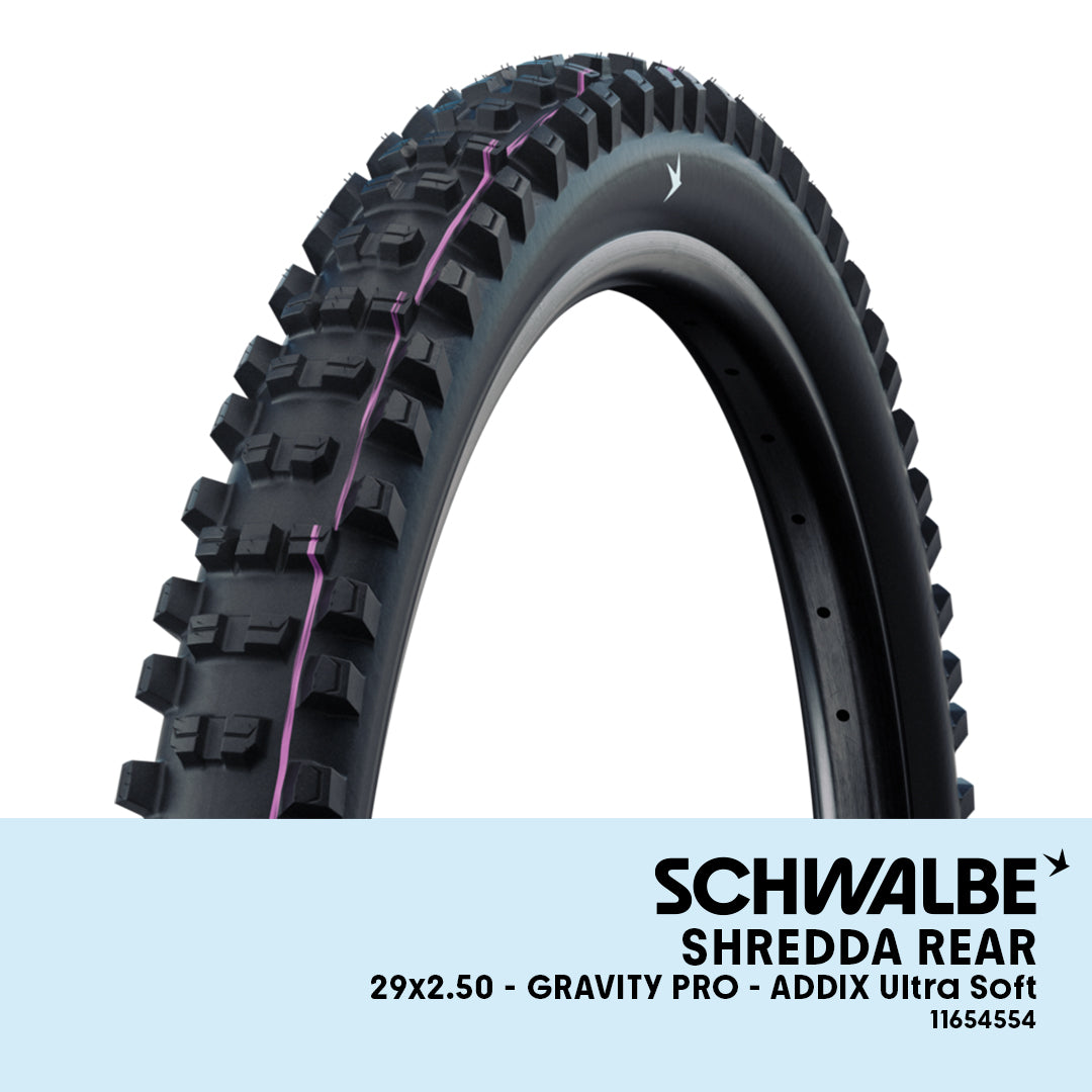 SCHWALBE Shredda Rear Radial - 29x2.50 Gravity Pro Ultra Soft TLR - 11654554