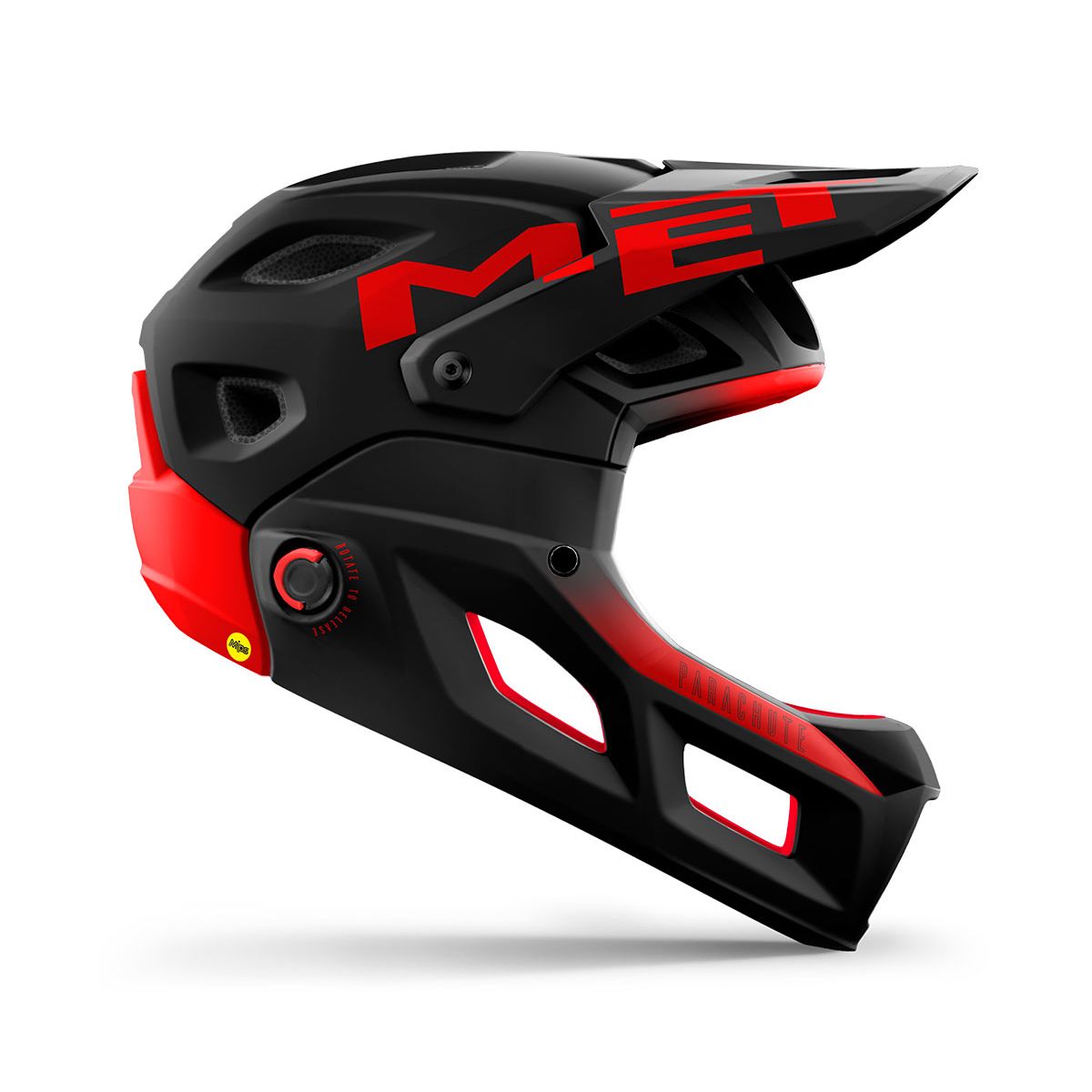 MET Parachute MCR MIPS - Black Red
